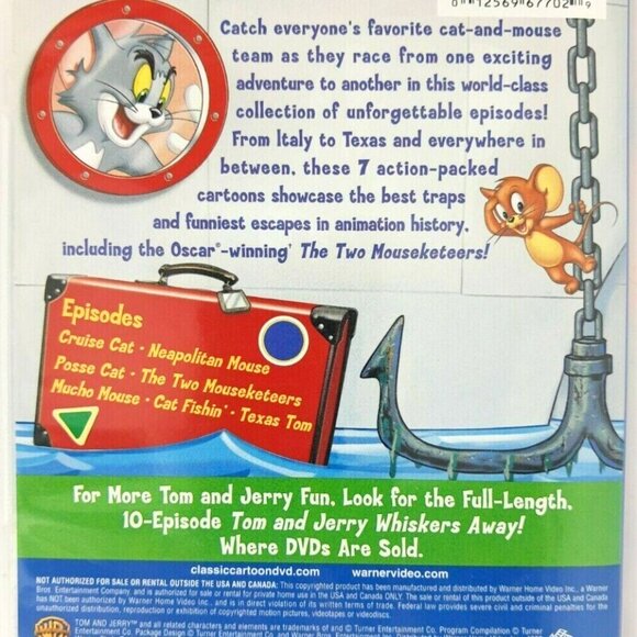 DVD Tom and Jerry: Whiskers Away! Kids TV Favorites (7 Cartoon Episodes) - Picture 2 of 4